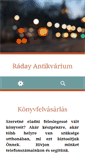 Mobile Screenshot of antikvarium-konyv.com
